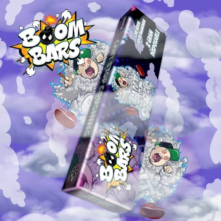 Boom Bars Can’t Stop Coughing 2g Disposable Vape – Potent Hit with Smooth Clouds