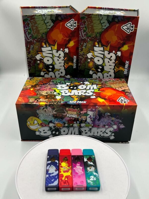 Boom Bars 100-Pack Display with Assorted 2g THC Disposable Vape Pens